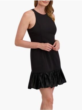 LAUNDRY by Shelli Segal Coco Fit & Flare Sleeveless Black Mini Dress--NWT--4